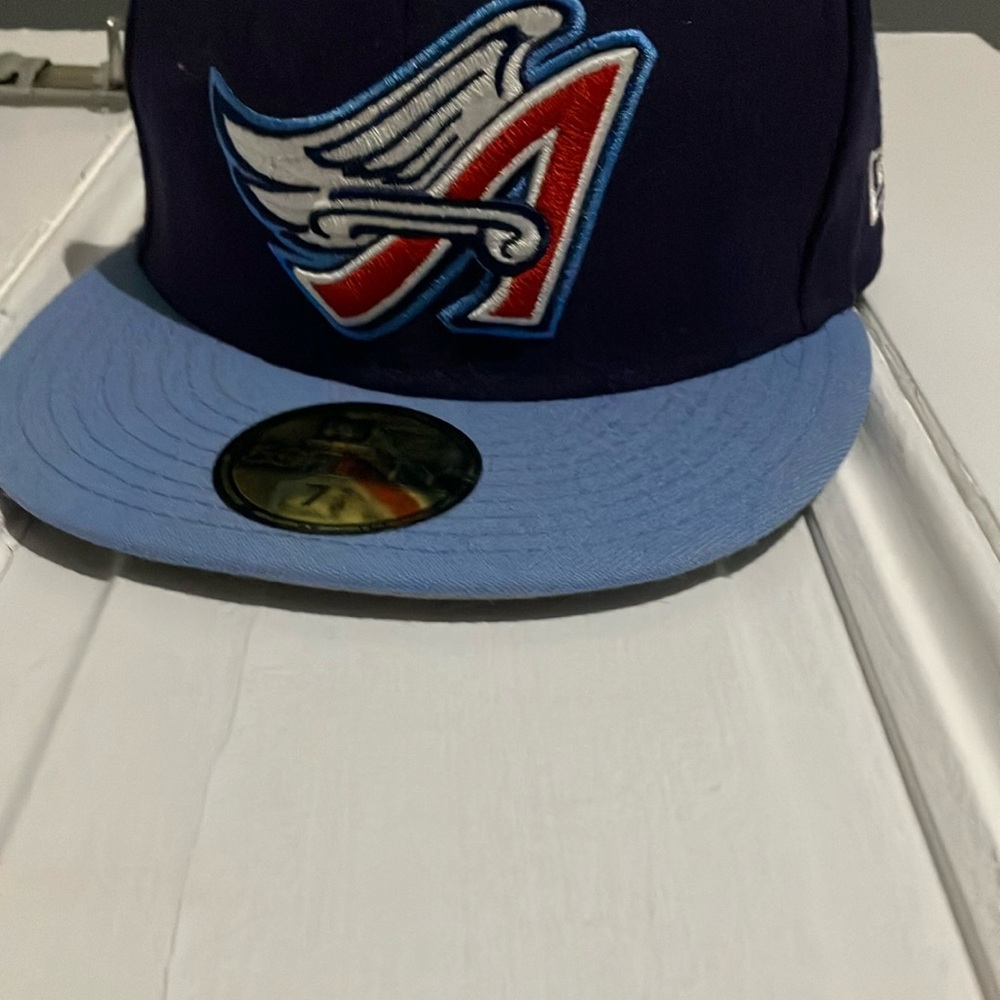 New Era Blue and Red Logo Cap